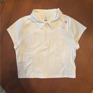 Old Navy Women's White Collared Top